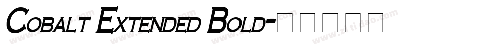 Cobalt Extended Bold字体转换